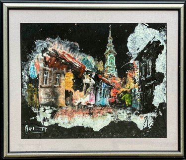 A Night in Njegoš Street by Dragan Rumencic