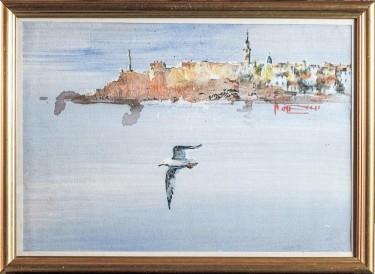 The Sava seagull is circling Belgrade by Dragan Rumencic