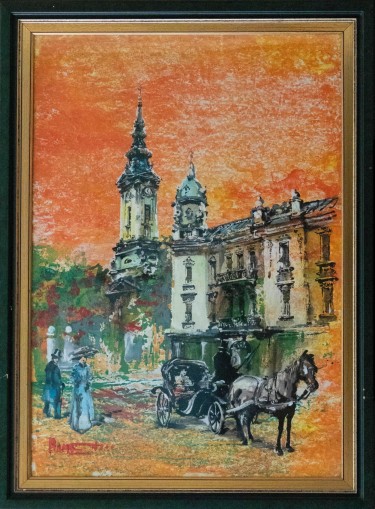 The Lord in front of the Cathedral Church by Dragan Rumencic