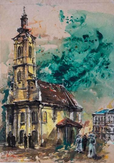 The Church of Saint Roch in Zemun Park by Dragan Rumencic