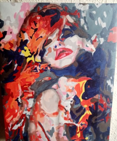 Wall painting Emotion acrylic paint on canvas by Maja Živković