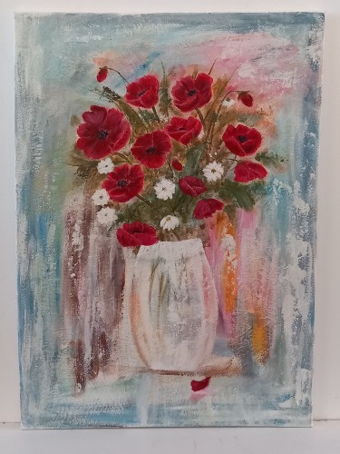 Wild poppies by Ljiljana Obradovic