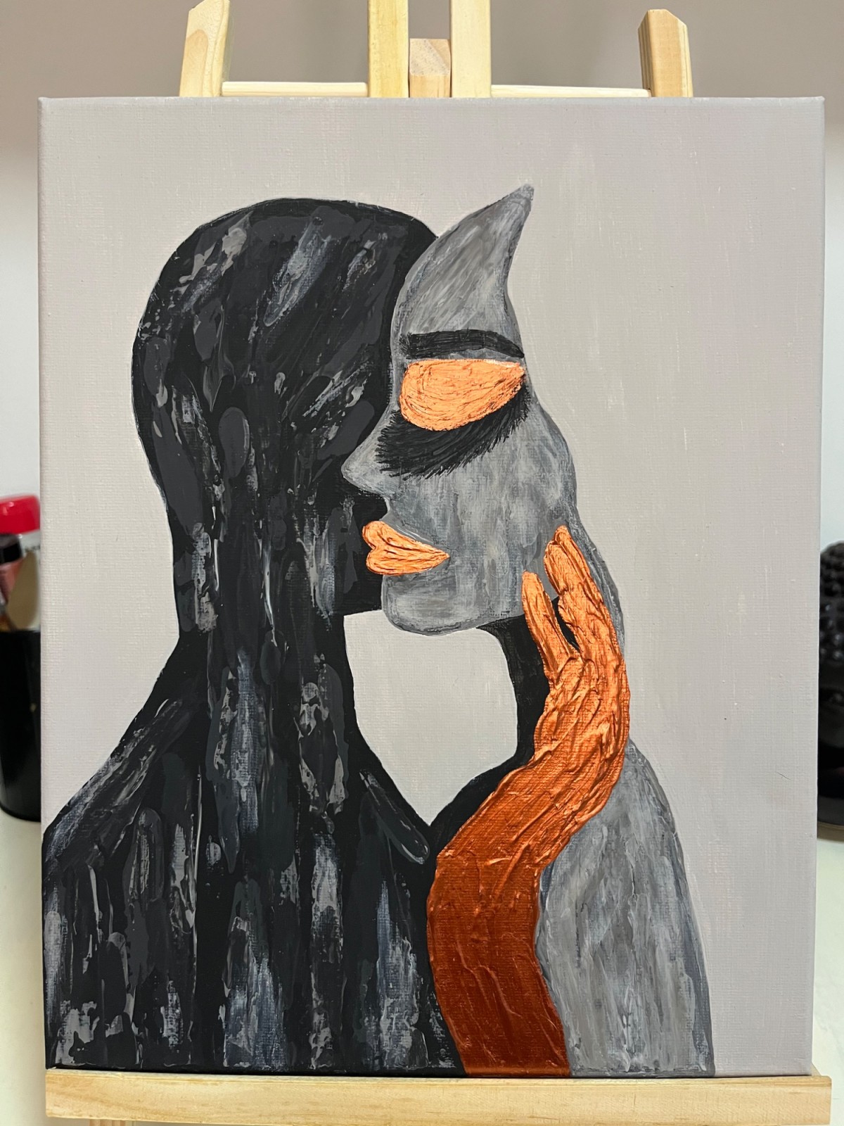 Love in bronze