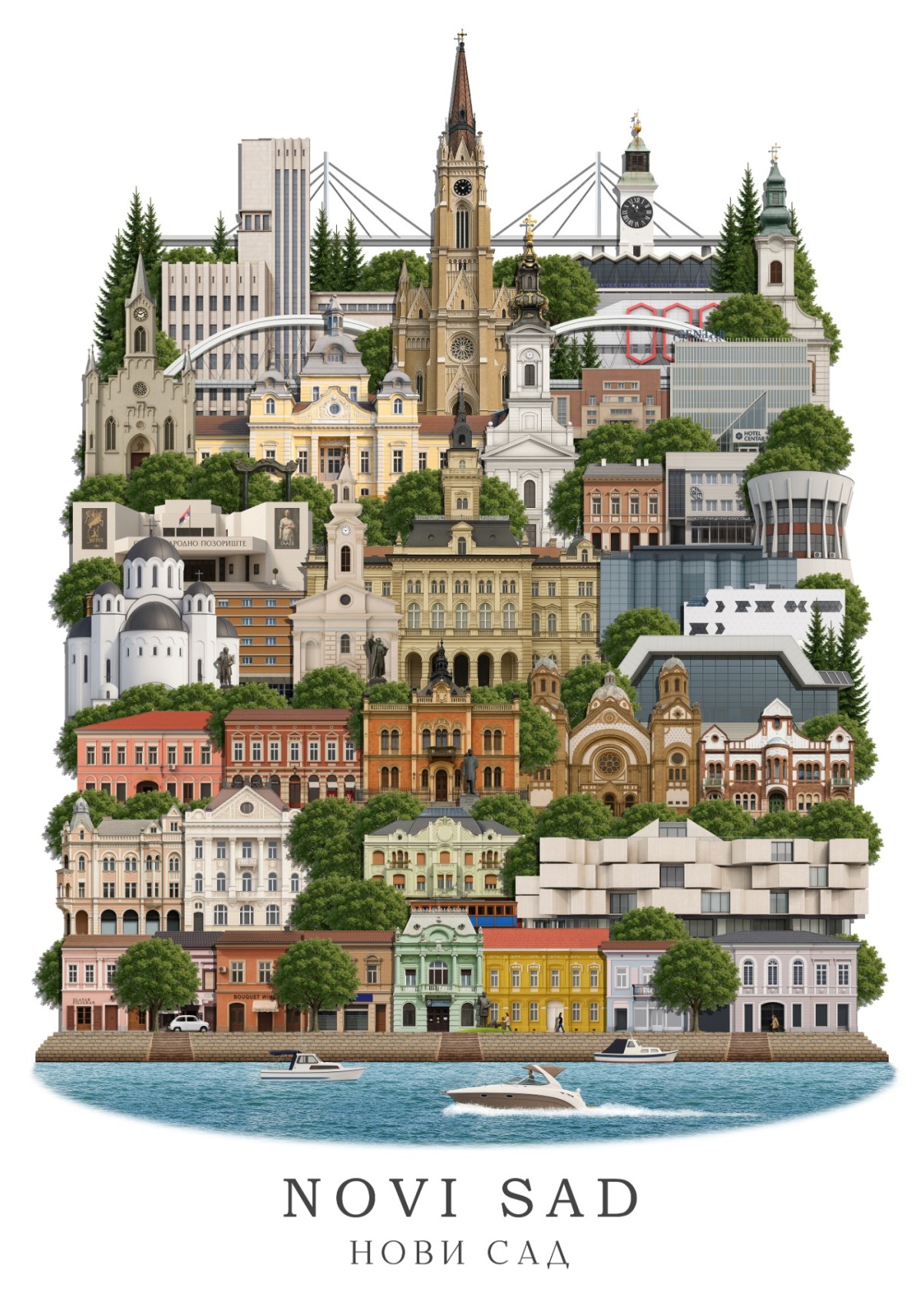 Novi Sad illustration