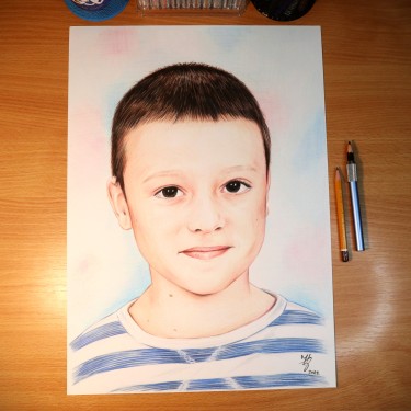 PORTRAIT OF A BOY by DJUKAN - FINE ART