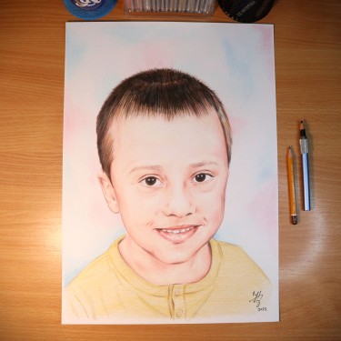 PORTRAIT OF A BOY by DJUKAN - FINE ART