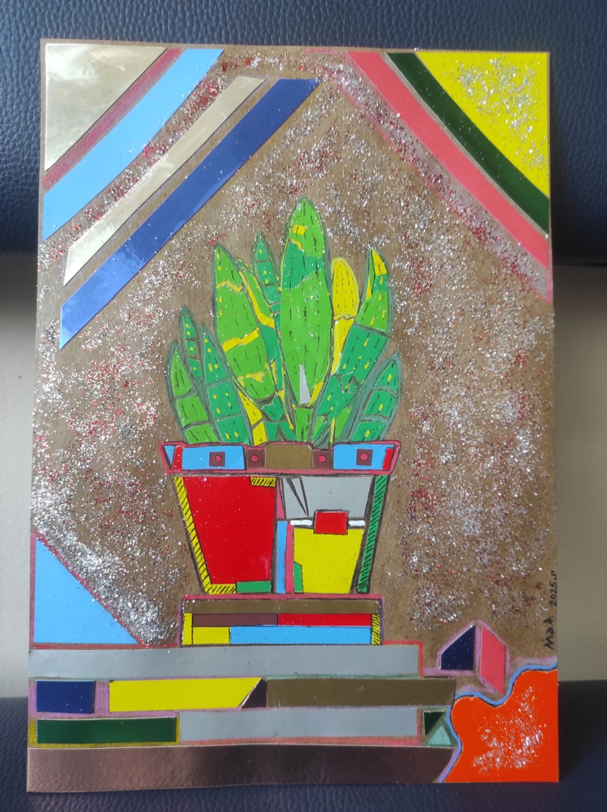 Flower pot on the window