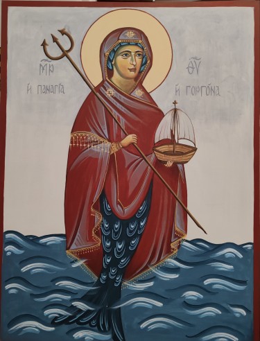 The Virgin of the mermaids by Ljiljana  Petrović
