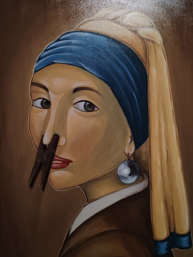 Girl with a pearl earring by Ljiljana  Petrović