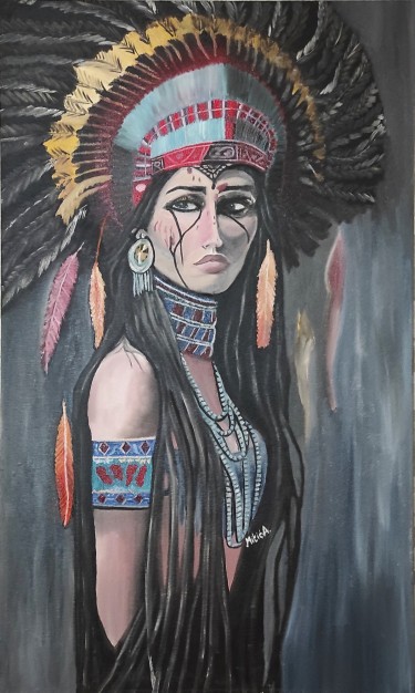 The Beautiful Indian Woman by Aleksandra Mitić