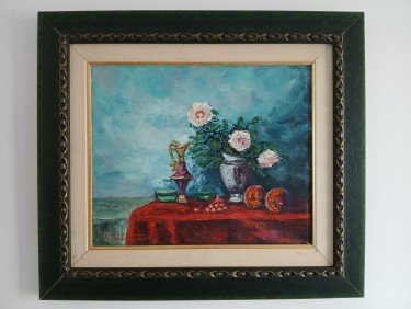 Roses in a vase by Tatjana Vukić