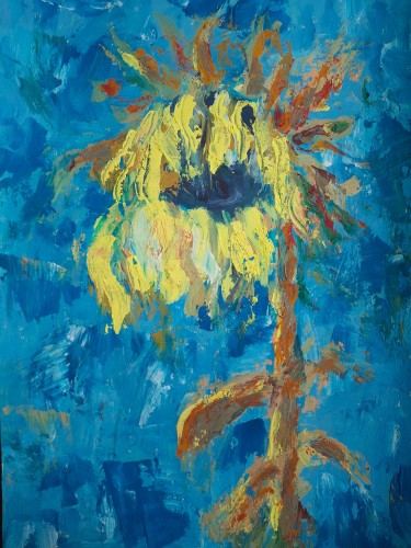 Wilted sunflower by Dimitrije  Paštar