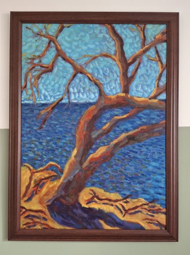 A tree on the open sea by Dimitrije  Paštar