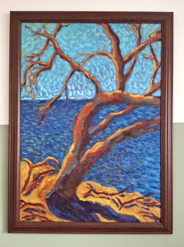A tree on the open sea by Dimitrije  Paštar