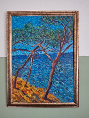 Trees on a cliff by Dimitrije  Paštar