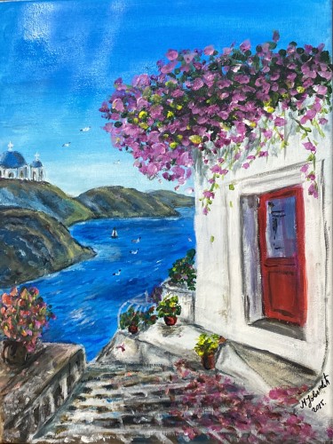 Silence over the sea by Maja Jovanovic