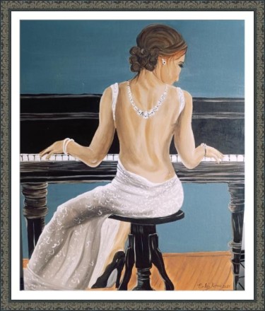 Girl at the Piano by Erika Korac