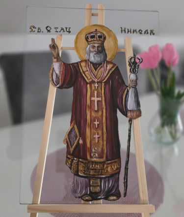 Saint Nicholas by Jelena Dumic