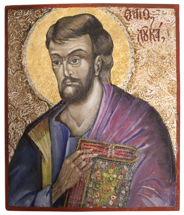 Saint Luke the Evangelist Patron of Artists and Physicians by Mirjana Zivković