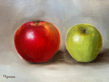 2 apples by Polina Egorova