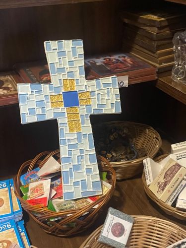 Cross in mosaic by Marijana Djukic