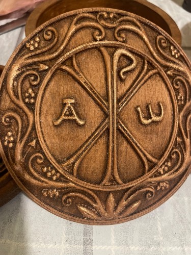 Decorative box Christogram by Marijana Djukic