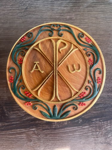 Christogram decorative box by Marijana Djukic
