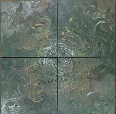 Zenith - tetraptych by La mia tela Studio