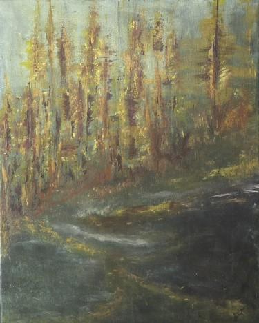 The golden whisper of the forest by La mia tela Studio