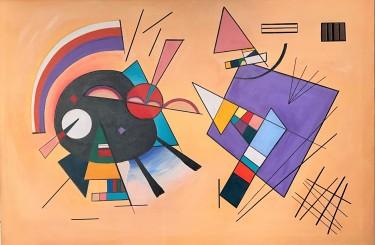 Black and Violet Wassily Kandinsky by Zorica Mihajlović