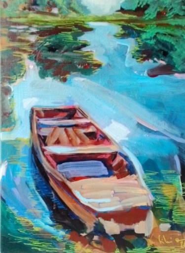 Boat on the Tisza by Silvia Jelačić