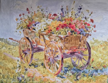 Flower cart by Vera Mišić