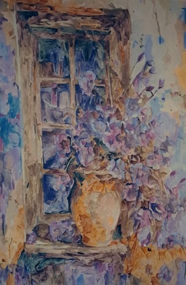 Flowers in a vase by Vera Mišić