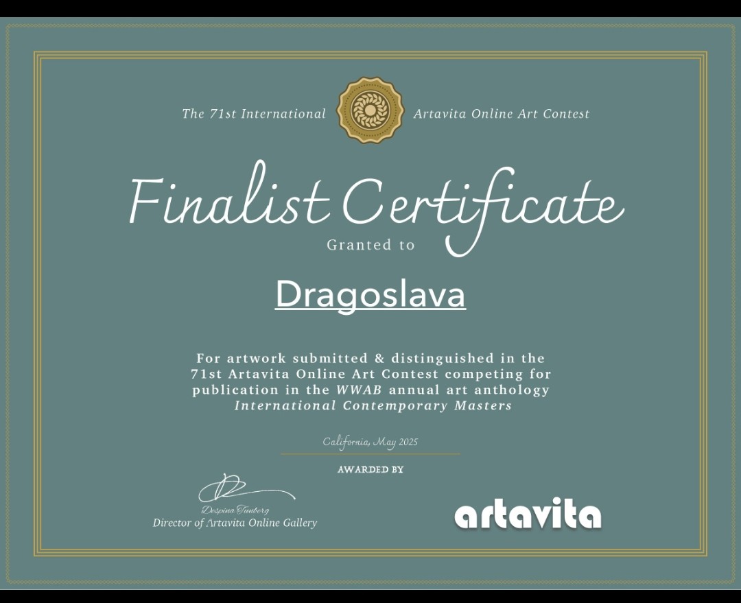 Certificate from California