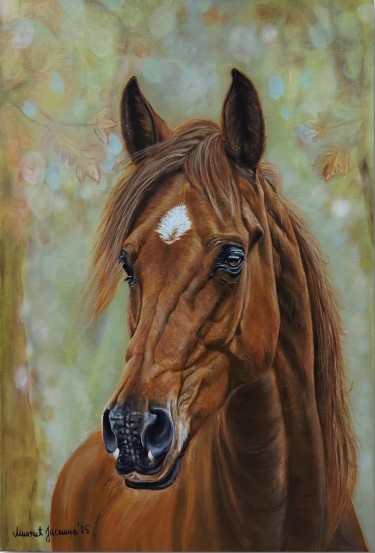 Red horse by Jasmina Mincic