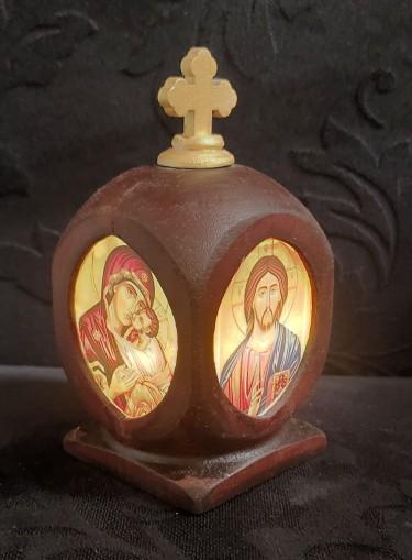 Creative wooden handicraft in the shape of a church dome by Isidora Ranđelović Videnović