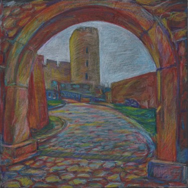 View through the Zindan Gate, Kalemegdan by Alina Gadomski Todorović