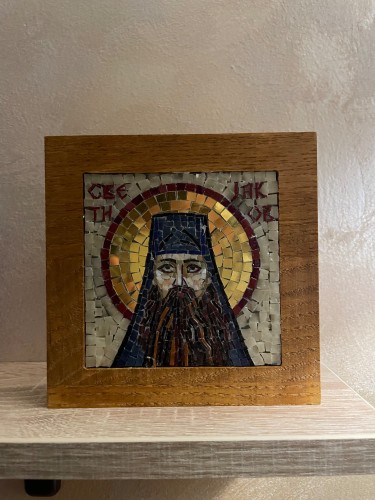 Mosaic on a board by Pavle Rančić