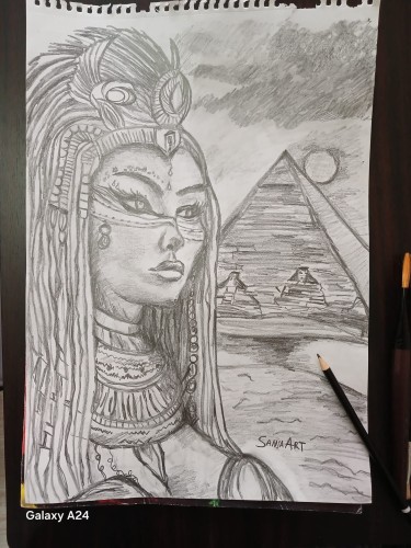 Egyptian queen by Sanja Vasev