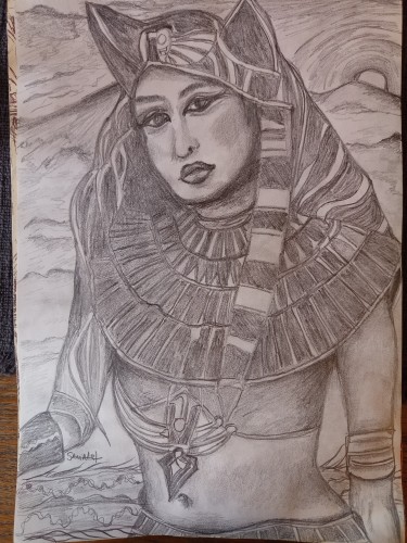 Egyptian queen by Sanja Vasev