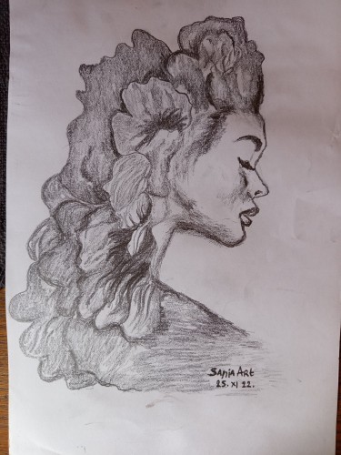 Girl Flower by Sanja Vasev
