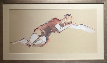 Reclining study by Aleksandra  Mišević