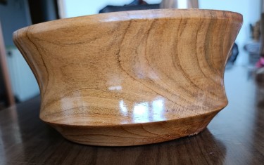Cherry wood bowl by sasa kolbas