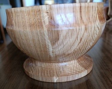 Oak wooden bowl by sasa kolbas