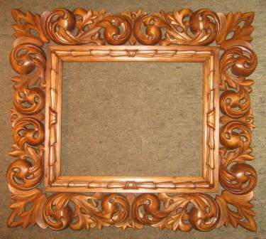 Hand-carved linden wood frame by sasa kolbas