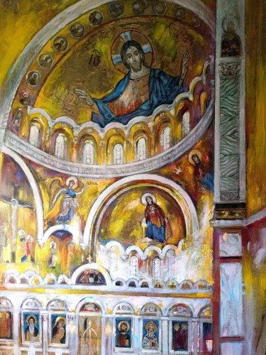Interior of the Orthodox Church by Kristina Fedorova