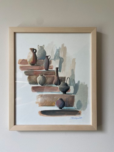 Pots on the stairs by Marko Kraguljac