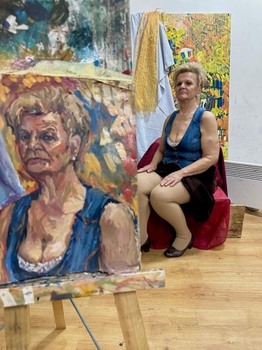 Portrait after the model by Jovana Milosavljević