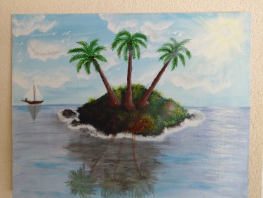 Three palm trees by Maja Pajic