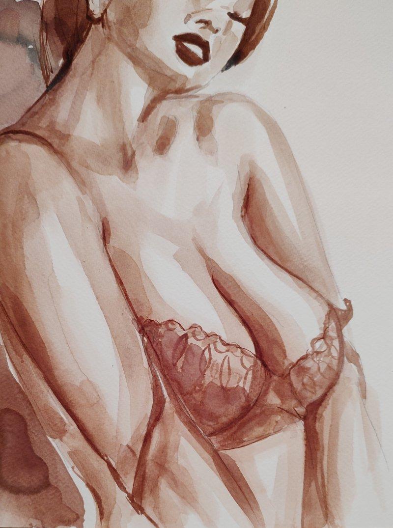 Morning, Painting Kovačević Mira, Slikanje vinom